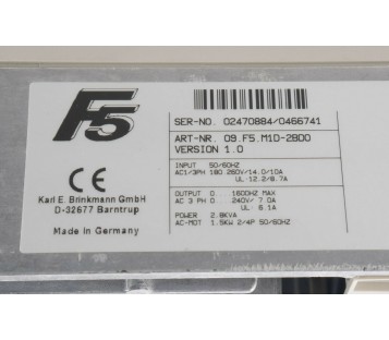 KEB 09.F5.M1D-2BD0 09F5M1D2BD0 DEFECT ON RADIATOR 