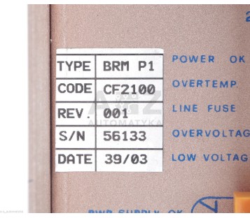 VICKERS POWER SUPPLY BRM-P1 BRMP1 CF2100 