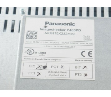 PANASONIC P400PD IMAGECHECKER AIGN15X232MV3