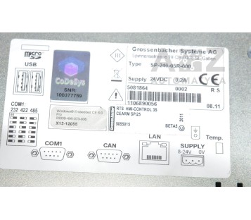 GROSSENBACHER SYSTEME AG SP-240-05R-00