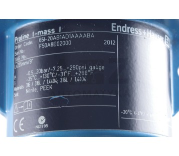 ENDRESS + HAUSER PROLINE T-MASS 65 65I-20AB1AD1AAAABA ! NEW !