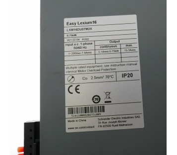SCHNEIDER EASY LEXIUM16 LXM16DU07M2X ! NEW !
