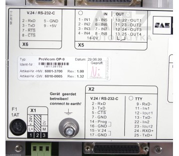 SAE STAHL INTERBUS-S MMI OP-98-B  PROVICOM OP-9 6001-3700 6010-0005 60013700 