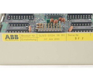 ABB GJV3 0724 16 R1 GJV3072416R1 PROTONIC K200