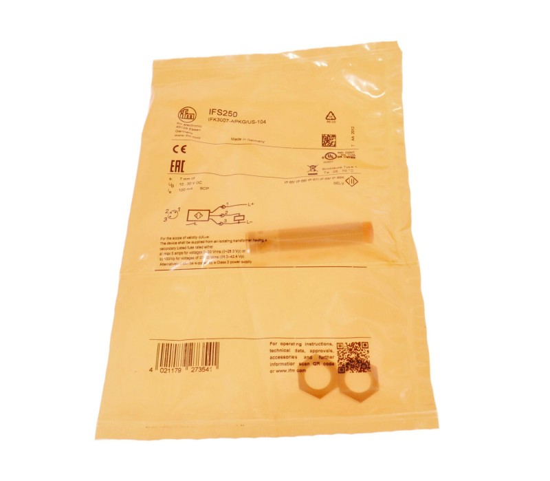 IFM IFS250 IFK3007-APKG/US-104 IFK3007APKGUS104 ! NEW !