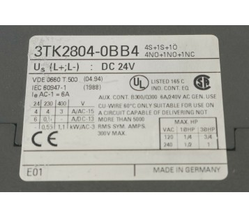 SIEMENS 3TK2804 3TK2804-0BB4 3TK28040BB4 