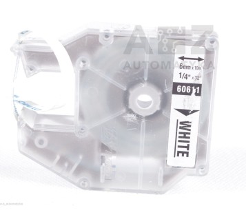 DYMO 60611 WHITE 6mm x 10m! 2PCS ! NEW!