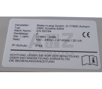 BIELER LANG GMC ECOLINE 8304  EN 50194 