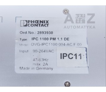 PHOENIX CONTACT IPC 1100 PM 1.1 DE 2893930  DVG-IPC1100 004-AC F.00