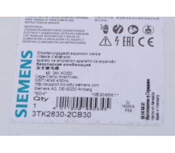 SIEMENS 3TK2830-2CB30 3TK28302CB30 ! NEW !