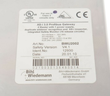 BIHL+ WIEDEMANN BWU2002