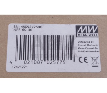 MEAN WELL NPF-60-36 NPF6036  ! NEW !