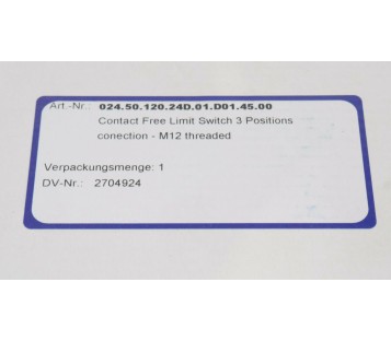 SAMSON 024.50.120.24D.01.D01.45.00 2704924 SED FLOWCONTROL ! NEW !