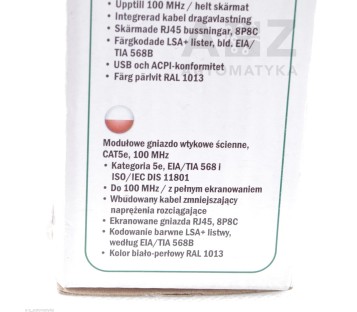 DIGITUS CAT.5E Network outlet Flush MODULAR WALL OUTLET C5E DN-9001-N-P  ! NEW !