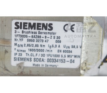 SIEMENS 1FT3035-6AZ99-9-Z S30 1FT30356AZ999Z S30