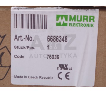 MURR ELEKTRONIK 6686348 76036  0100-230-400/230 FEDERKRAFTKLEMMEN  ! NEW !