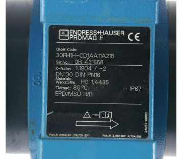 ENDRESS + HAUSER PROMAG F 30FH1H-CD1AA11A21B