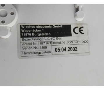 SUMATIC SLC SLC-I/O BOX 197921 SLCIO DIVERSEY LEVER