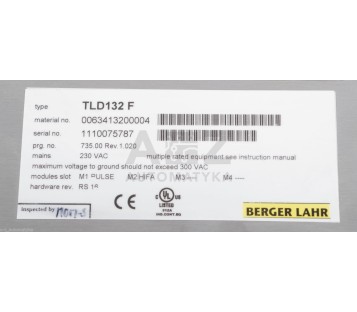 BERGER LAHR TLD132 F TLD132F 0063413200004 