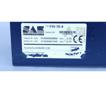 SAE ELEKTRONIK FW-10-4 FW104