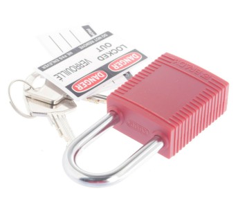 BRADY LOCKOUT/TAGOUT NYLON PADLOCK  MKMH10/NEW