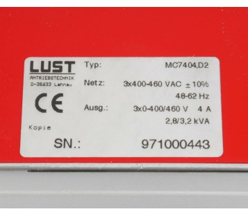 LUST MC7404,D2 MC7404D2 