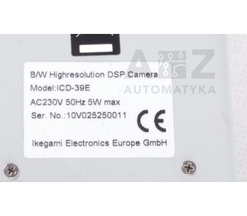 IKEGAMI VIDEO CAMERA B/W HIGHRESOLUTION DSP CAMERA ICD-39E ICD39E