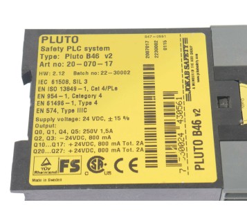 JOKAB SAFETY PLUTO B46 V2 20-070-17 2007017 