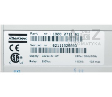 ATLAS COPCO 1900 0711 62 1900-0711-62 AIRPOWER CONTROLLER