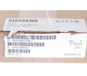 SIEMENS SIMATIC S5 6ES5943-7UB11  6ES59437UB11