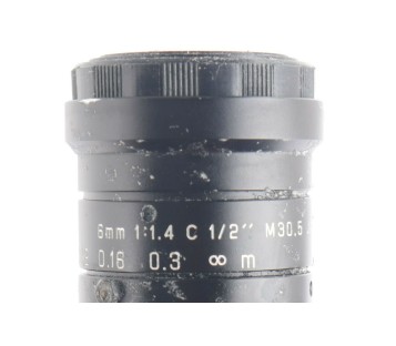 6MM 1:1.4 C 1/2" M30.5 M305 TV LENSE