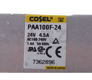 COSEL PAA100F-24 PAA100F24 PAA100F 24 7362896  ! NEW !