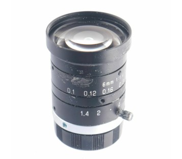 6MM 1:1.4 C 1/2" M30.5  TV LENSE