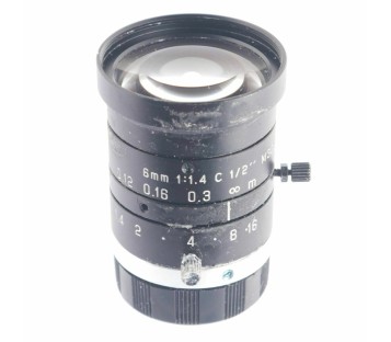 6MM 1:1.4 C 1/2" M30.5  TV LENSE