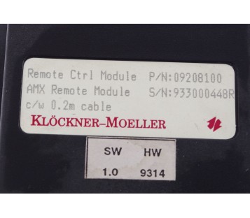 KLOCKNER MOELLER  REMOTE CTRL MODULE AMX 09208100 