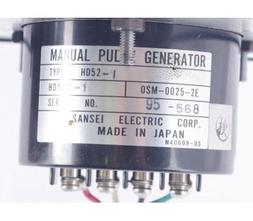 MITSUBISHI MELDAS SANSEI ELECTRIC MANUAL PULSE GENERATOR  HD52-1 