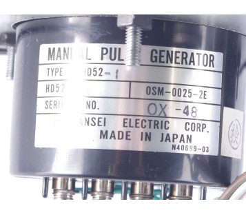 MITSUBISHI MELDAS SANSEI ELECTRIC MANUAL PULSE GENERATOR  HD52-1 