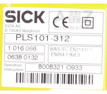 SICK PLS101-312 PLS101312