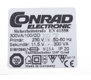 CONRAD ELECTRONIC 300VA/100/CO 300VA100CO  ! NEW !