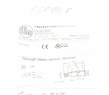 IFM OGE200 OGE-DPKG/US100 OGEDPKGUS100 ! New !