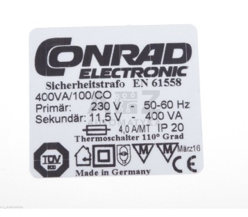 CONRAD ELECTRONIC 400VA/100/CO 400VA100CO  ! NEW !
