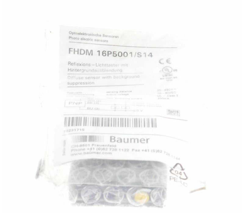 BAUMER FHDM 16P5001/S14 FHDM16P5001S14  ! NEW ! 