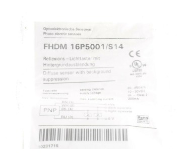 BAUMER FHDM 16P5001/S14 FHDM16P5001S14  ! NEW ! 