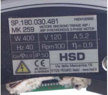 HSD SP.180.030.481  SP180030481 MK259 
