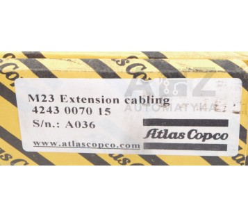 ATLAS COPCO M23 EXTENSION CABLING  4243007015 4243 0070 15 ! NEW !