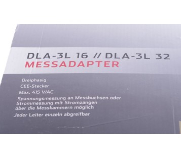 VOLTCRAFT MESSADAPTER  DLA-3L 16//DLA-3L 32  DLA-3L 16 DLA-3L16 NEW SMALL DEFECT