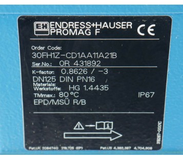 ENDRESS + HAUSER 30FH1Z-CD1AA11A21B PROMAG 30F ! NEW ! 