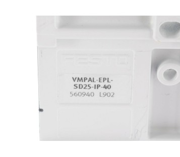 FESTO VMPAL-EPL-SD25-IP-40 560940 END MODULE PLATE MINFOLD