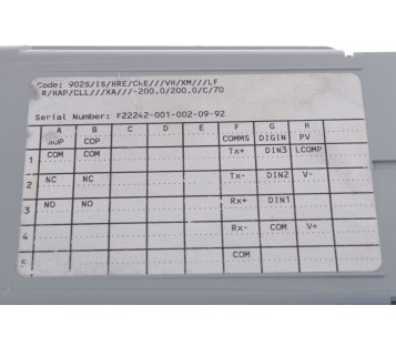 EUROTHERM 902S  902S/IS/HRE/CRE///VH/XM///LF