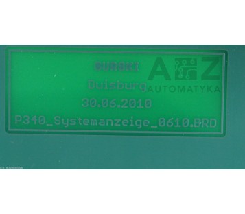 ELWE AMIRA POWER SERVO P340 SYSTEMANZEIGE 30.06.2010 30062010